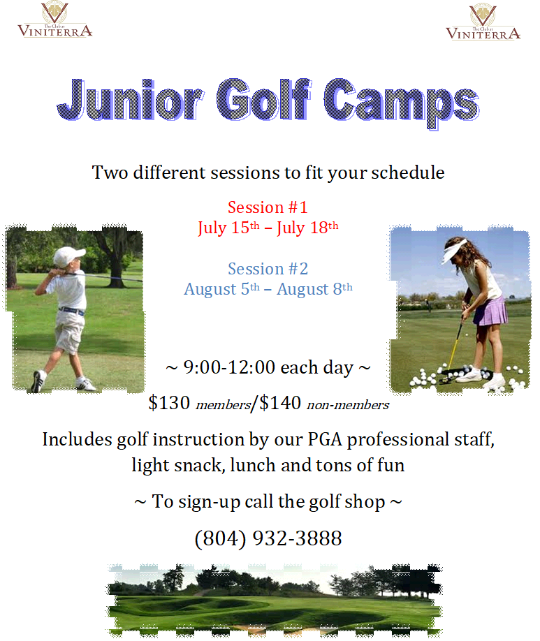 Junior Golf Camp Club at Viniterra