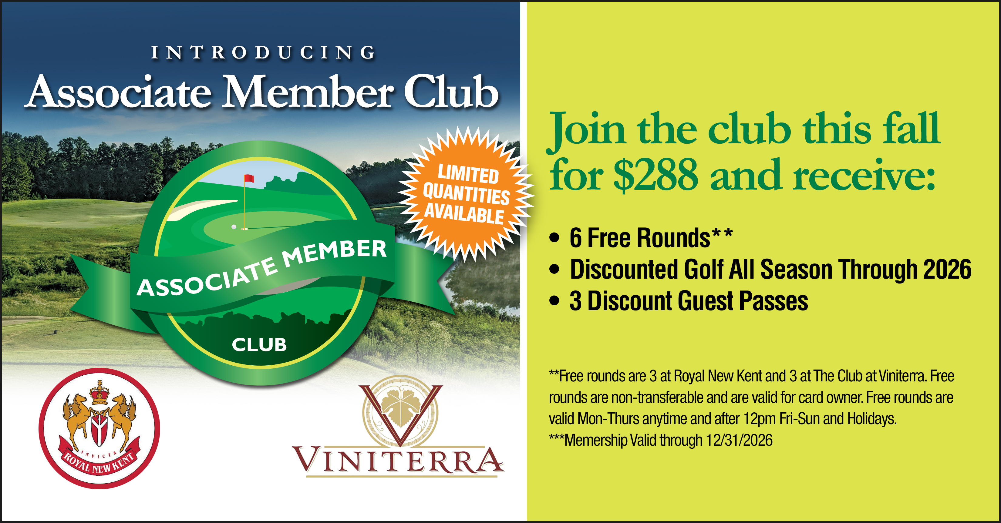 Associate Member Club flyer